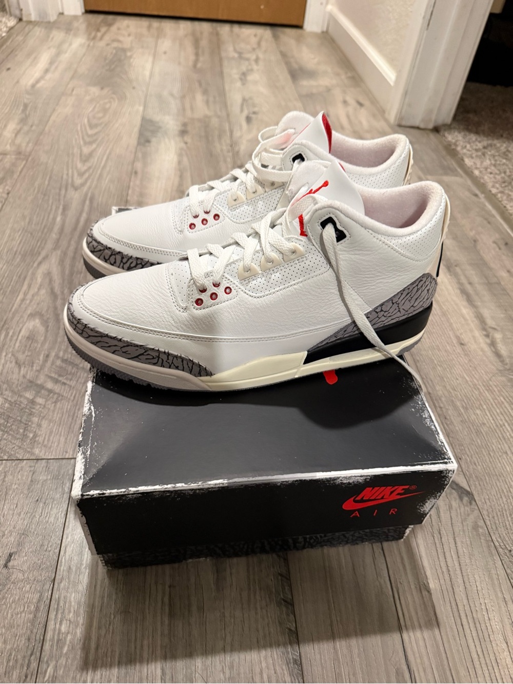 Jordan Men’s Athletic Shoes - White/Red/Black/Grey